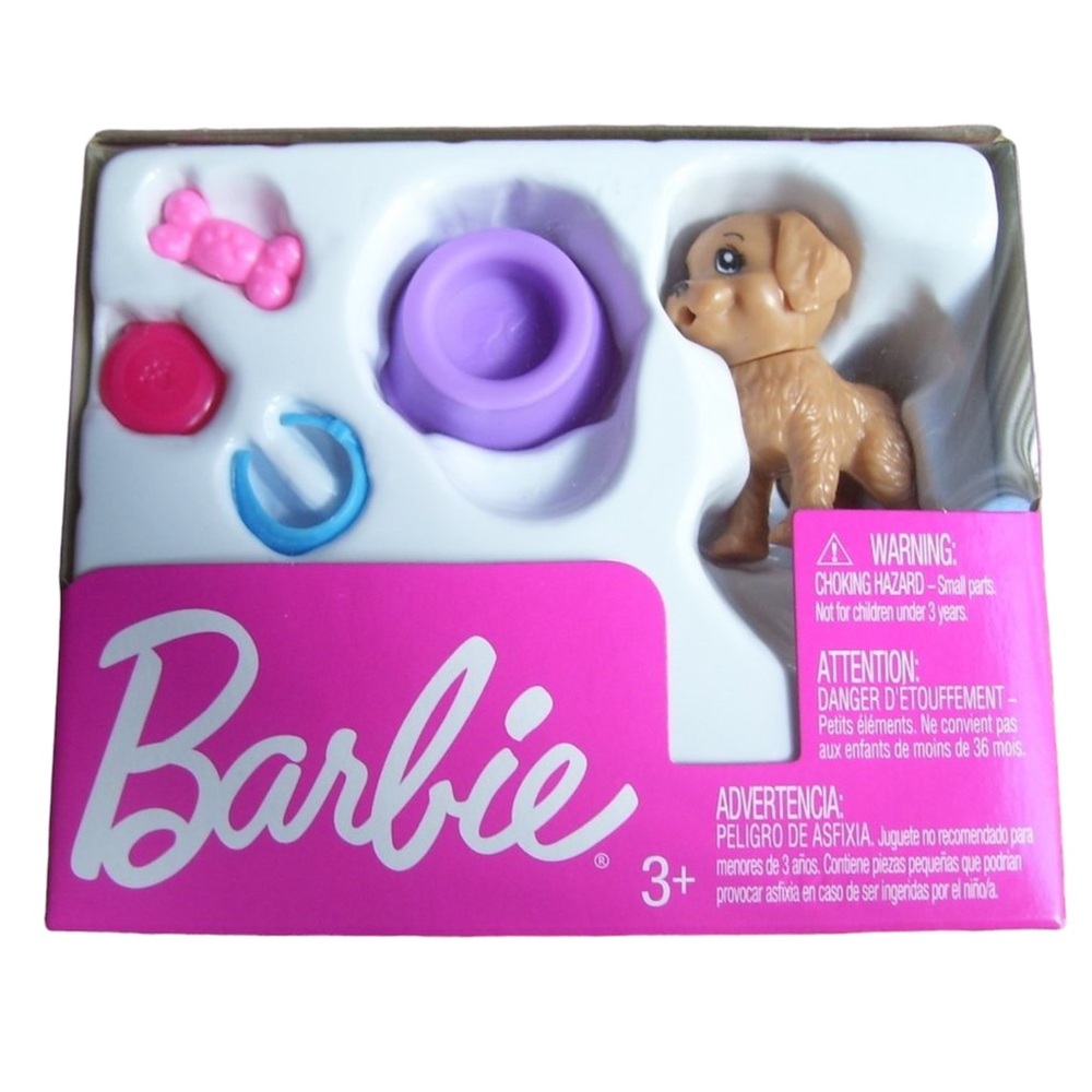 New BARBIE PUPPY Dog w/Accessories Set *BNIB*
